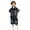 Black, variant on Boys Summer Clothes Denim Outfit Set, Kids Short Sleeve Button Down Shirt & Shorts 2 Piece Set, Casual Streetwear Jean Set for Boys Age 2-12(Blue#02,2-3 Years)