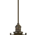 thumbnail image 3 of Rustic Inverted Flower Petal Metal Pendant Lighting with Cage Frame, Bronze, 3 of 5