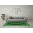thumbnail image 3 of Ahgly Company Indoor Rectangle Medallion Emerald Green Traditional Area Rugs, 2' x 3', 3 of 4