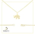 thumbnail image 7 of BEBERLINI Elephant CZ Charm 14K Gold Filled Box Chain Pendant Necklace Jewelry Women 24", 7 of 7