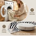 thumbnail image 5 of ODIKA Striped Print Bold Inspired Motif Centered Diagonal Abstract Zebra Flowing Non-Slip Chair-Friendly for Dining Room, Large Office, Lounge, 5 of 7