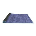 thumbnail image 2 of Ahgly Company Indoor Round Abstract Blue Modern Area Rugs, 4' Round, 2 of 4