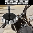 thumbnail image 2 of 1 Juego Motocicleta Delantero Gas Combustible Tanque Tapa Cubierta para Suzuki Negro, 2 of 6