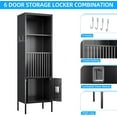 thumbnail image 4 of METAN Metal Ball Lockers for Home,School,Steel Balls Storage Cabinet with Legs and Lockable Door,Bedroom Storage Organization,Black,Assembly Required, 4 of 9