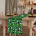 thumbnail image 2 of Table Runners 72 Inches Long Dress Scarves, St Patricks Day Farmhouse Kitchen Table Runner, Coffee Tablerunners, Spring Country Green Shamrock Plaid 14x72 Inch, 2 of 9