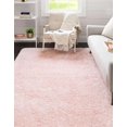 thumbnail image 3 of Rugs.com Infinity Collection Solid Shag Area Rug 2' x 3' Pink Lace Shag Rug Perfect for Living Rooms, Large Dining Rooms, Open Floorplans, 3 of 5