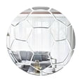 thumbnail image 2 of Pegatinas de decoración de pared de balón de fútbol acrílico con espejo, set de arte acrílico de 16 piezas, 30x30cm, dorado, plata, azul, negro rojo, decoración del salón del dormitorio, 2 of 6