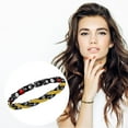 thumbnail image 2 of Xihbxyly Pulsera Bohemia, Joya de Magnetoterapia Colorida, Accesorio para Parejas de 7 Mm de Ancho, Diseño Natural y Ecológico, Ideal para Bodas, Fiestas y Días Festivos, Ideal para Mujeres y Niñas,, 2 of 3