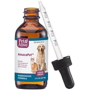 PetAlive AmazaPet Liquid Drops for Dog & Cat Respiratory Health - Naturally Promotes Respiratory Function in Pets, Supports Seasonal Allergies & Easy