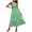 Green, variant on One Shoulder Dresses for Women Casual Stripe Print Tunic Smocked Tiered Sundress Summer Sleeveless Layered Vacation Maxi Dress