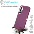 thumbnail image 6 of Galaxy S23 FE 5G 2023 Case, Defender Phone Case For Samsung Galaxy S23 FE 5G 2023 6.4",Takfox Heavy Duty Shockproof Rugged Rubber Full Body Protective, 3 in 1 Hybrid Bumper Hard Cover (Wine), 6 of 10