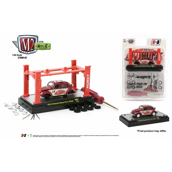 M2 Machines 1:64 Model Kit Release 62 1953 Vw Beetle Deluxe Usa Model