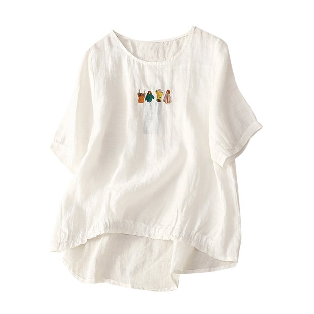 Birdeem T-Shirt Décontracté de Mode pour Femmes à Manches Courtes, Chandail à Col en V, Hauts, Blouse
