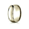 thumbnail image 2 of Benchmark� 18k Gold 8mm Comfort-fit High Polish Finish Round Edge Design Wedding Band Ring, 2 of 9