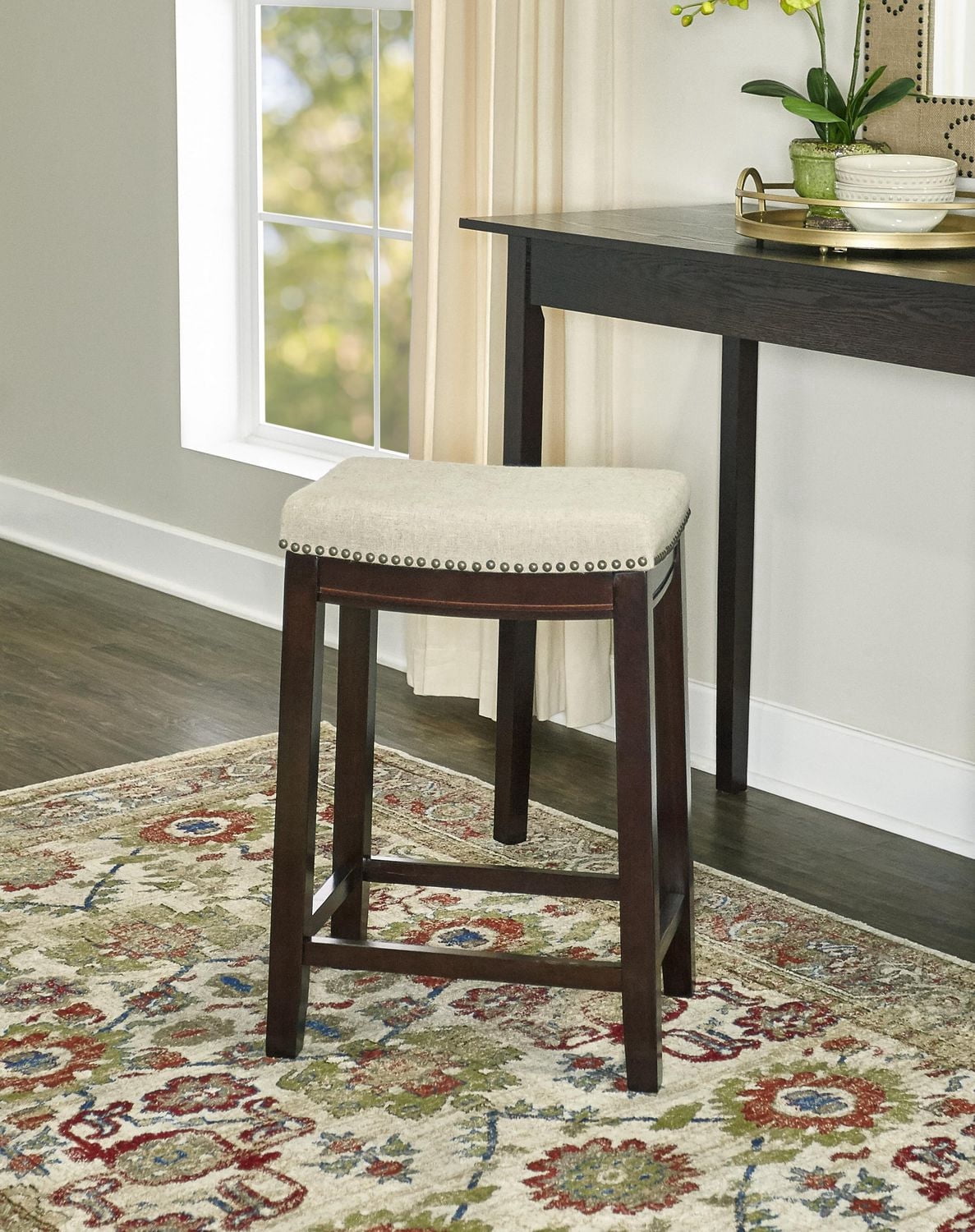 Eden Walnut Counter Stool