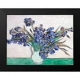 thumbnail image 2 of Van Gogh, Vincent 14x12 Black Modern Framed Museum Art Print Titled - Irises, 2 of 5