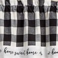 thumbnail image 3 of Park Designs Buffalo Check Home Lined Black Valance 60" x 14", 3 of 3