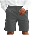 thumbnail image 1 of Mens Shorts Zipper Button Pocket Knee Length Casual Work Pants Short Pants, 1 of 6