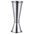 thumbnail image 1 of Ounissouiy Coctelera doble de acero inoxidable, vaso medidor Jigger, copas de vino, herramienta de medición, barra de medición, suministros para Cocina y Comedor Plata, 1 of 6