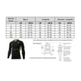 thumbnail image 3 of Camiseta de manga larga para hombre Deporte de culturismo de secado - Negro, L L Yinane Camiseta de compresión de los hombres, 3 of 7