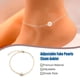 thumbnail image 5 of Tobilleras de aleación de Oro Sonducket con perlas falsas estilo Universal Oro, 5 of 6