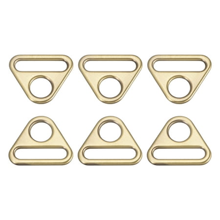 

Uxcell 0.98 25mm Adjuster Triangle with Bar Swivel Clip D Dee Ring Buckle 6Pack Bronze