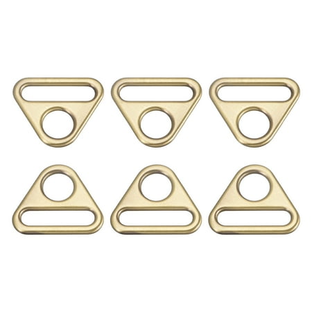 

Uxcell 0.98 25mm Adjuster Triangle with Bar Swivel Clip D Dee Ring Buckle 6Pack Bronze