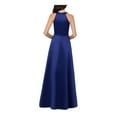 thumbnail image 2 of XSCAPE Womens Blue Sleeveless Surplice Neckline Full-Length Evening Sheath Dress 6, 2 of 5