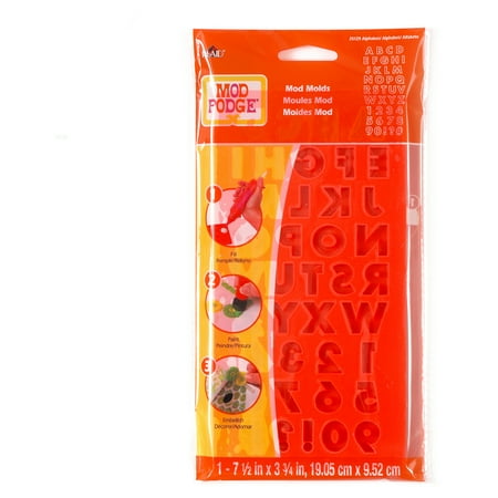 Mod Podge Large Mod Mold by Plaid, Alphabet, 39 Designs