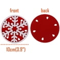 thumbnail image 5 of SHENMO Set of 10 Christmas Felt Snowflake Coaster Decorations, 5 of 5