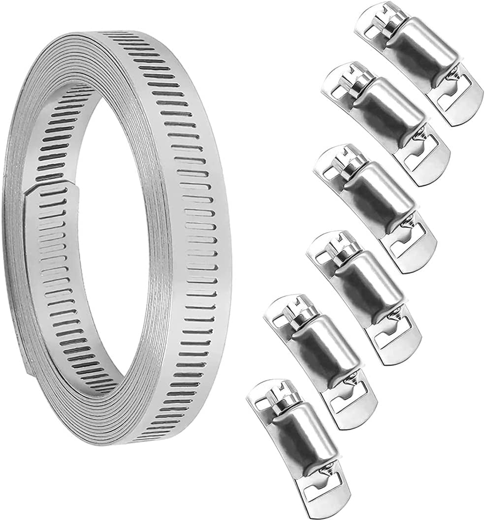 Hose Clamps Stainless Steel DIY Clamps Hose Clamps Pipe Hose 3 m