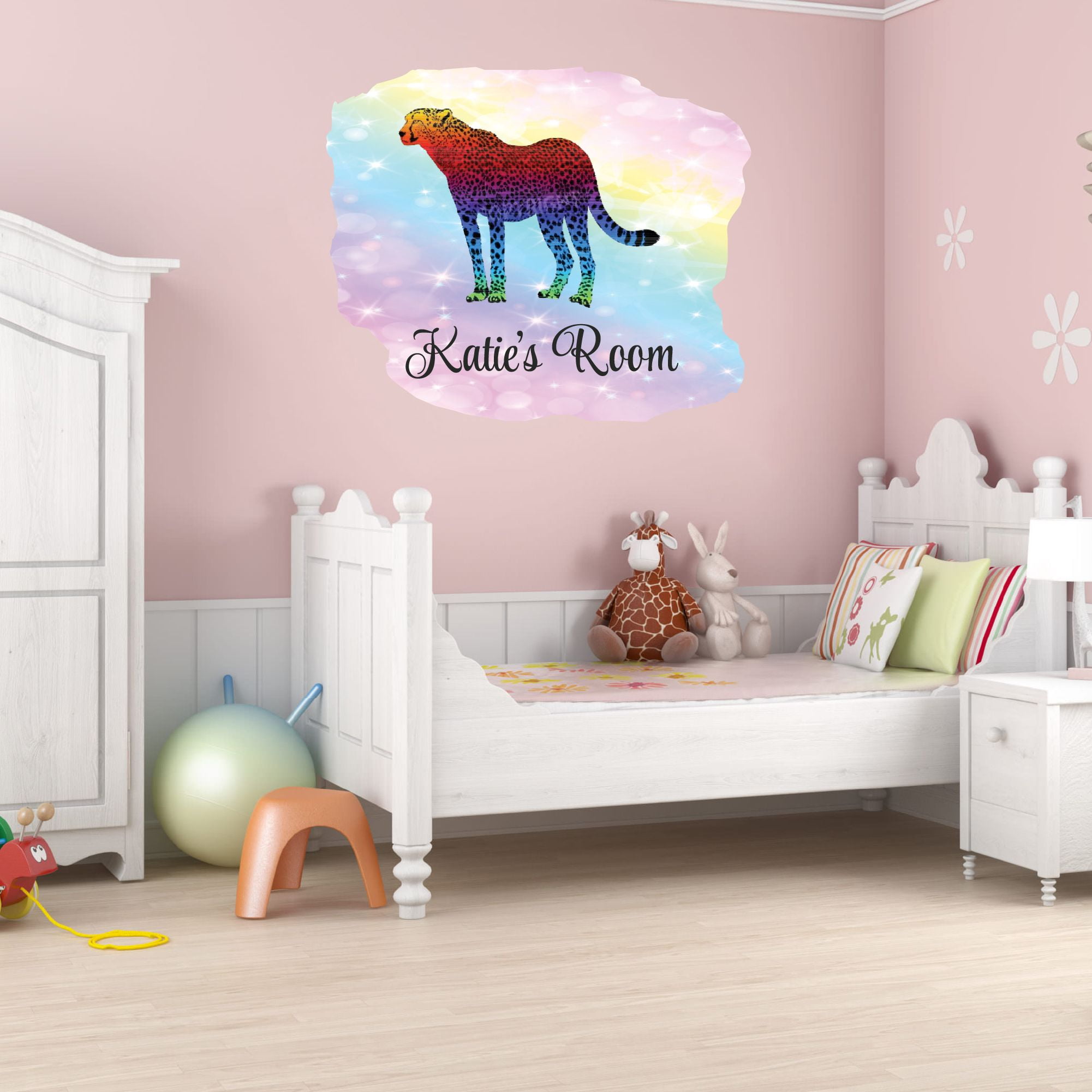 Animal Watercolor Wall Decals for Kids Room - Blue Sky Clouds Flying  Animals Décor Girly DIY \u0026 Creativity Boy Girl Bedroom Wall Water Color  Sticker - Size: 30 In x 18 In - Walmart.com, image size:2001x2001