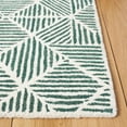 thumbnail image 3 of SAFAVIEH Abstract Brock Geometric Area Rug, Dark Green/Ivory, 11' x 15', 3 of 11