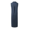 thumbnail image 5 of Dpytoraw Women's Summer Dress Linen Solid Color Dress Women’s Cocktail Dresses for Weddings, 5 of 5