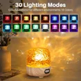 thumbnail image 3 of Eurhowing Aurora Ocean Wave Projector, 16 Colors Rechargeable 5.3 Bluetooth Speaker, Ultra-Quiet Night Light for Kids Room with Remote Control, 3 of 15
