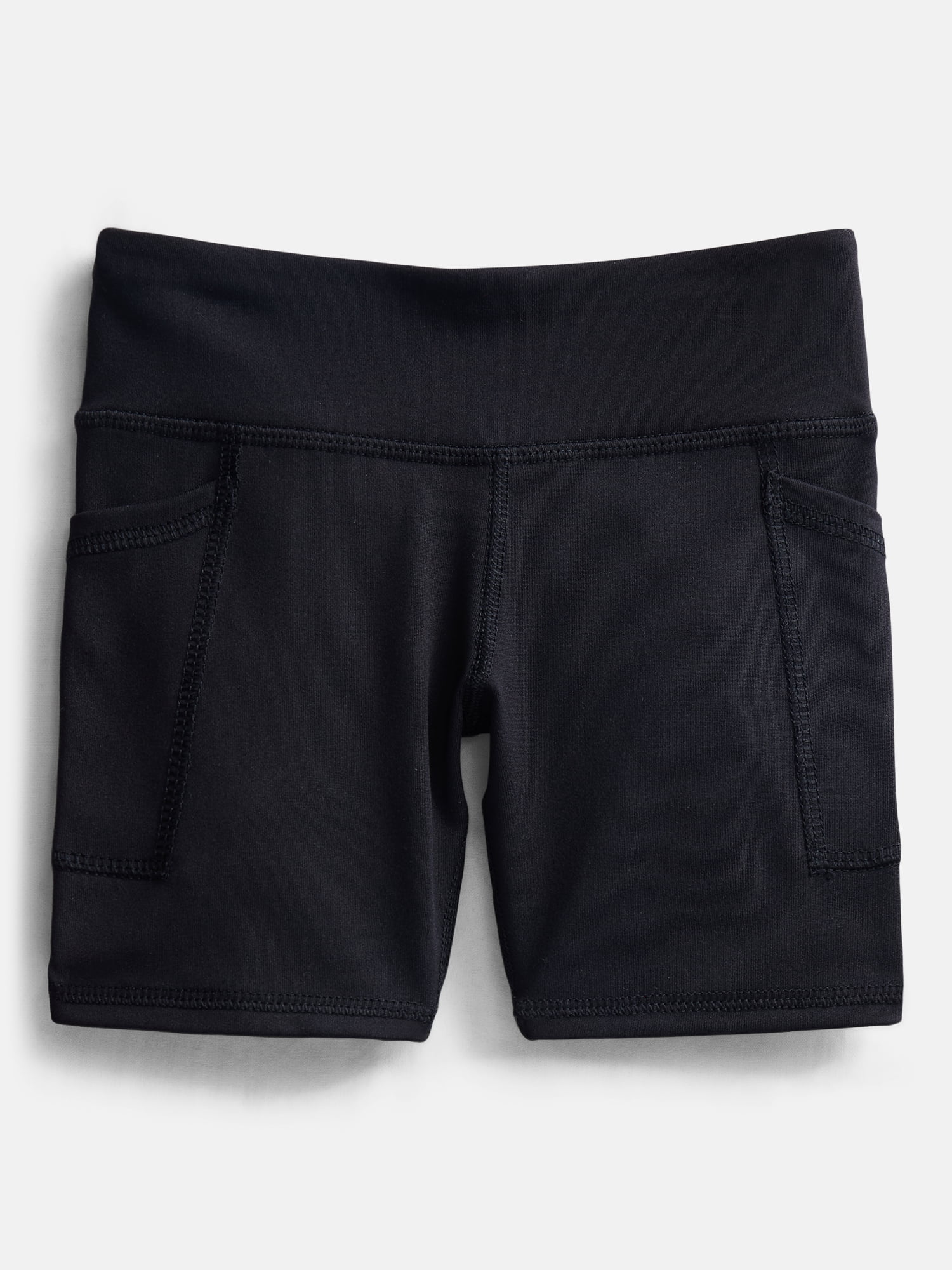 Athletic Works Girls Active Bike Shorts, 2-Pack, Sizes 4-18 & Plus