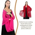 thumbnail image 2 of Chiffon Shawls Lightweight Wedding Scarf Wraps Capes Party Decoration, 2 of 4