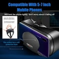 thumbnail image 3 of VR Headset with Controller Adjustable 3D VR Glasses Virtual Reality Headset HD Blu-ray Eye Protected Support 5~7 Inch for Phone/Android, 3 of 9
