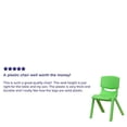 thumbnail image 5 of Flash Furniture 4 Pack Green Plastic Stackable School Chair with 12'' Seat Height, 5 of 5