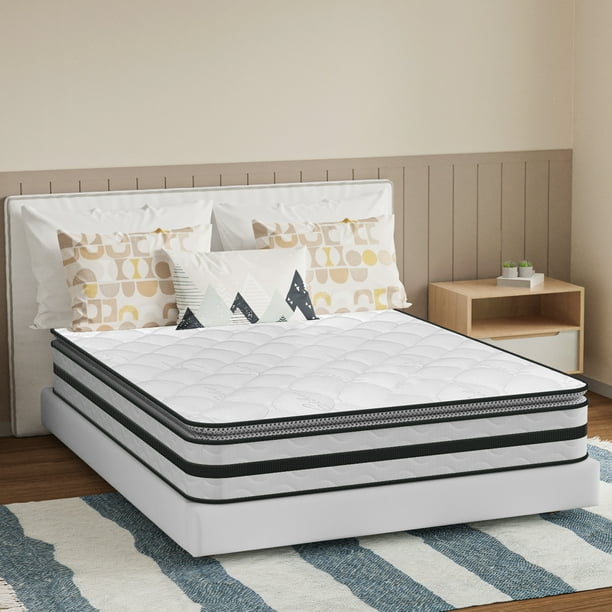 King Size Mattress, Firm Mattress King Size, 10 Inch Hybrid Mattress