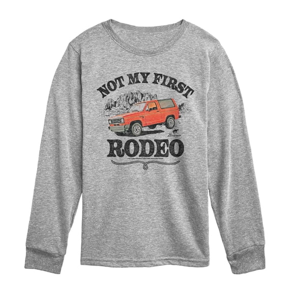 Ford - Not My First Rodeo 1983 Bronco - Youth Boys Long Sleeve Graphic T-Shirt