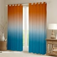 thumbnail image 2 of Orange and Blue Curtains for Bedroom,Rainbow Ombre 30%-50% Blackout Curtains Aesthetic Living Room Decor,Gradient Colorful Curtains & Drapes Abstract Window Curtain 2 Panels 52"Wx84"L, 2 of 6