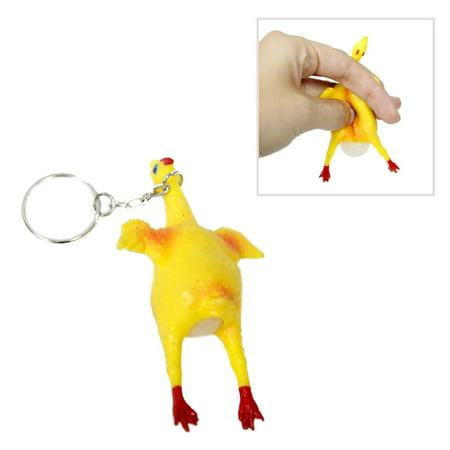 Chicken Laying Egg Keychain by MD Wholesalers by MD Wholesalers, One keychain By Rhode Island