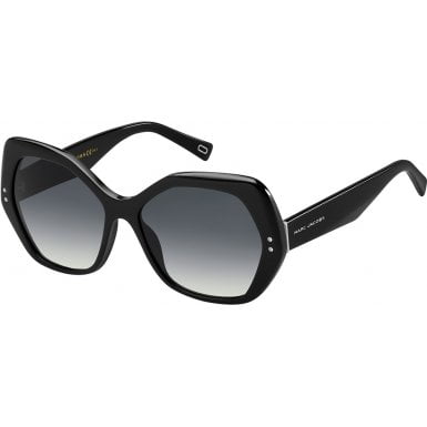 Marc Jacobs Marc 117/S 8079O (Black with Grey Gradient with Silver mirror effect lenses)