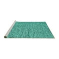 thumbnail image 2 of Ahgly Company Machine Washable Indoor Rectangle Abstract Turquoise Blue Contemporary Area Rugs, 7' x 10', 2 of 4