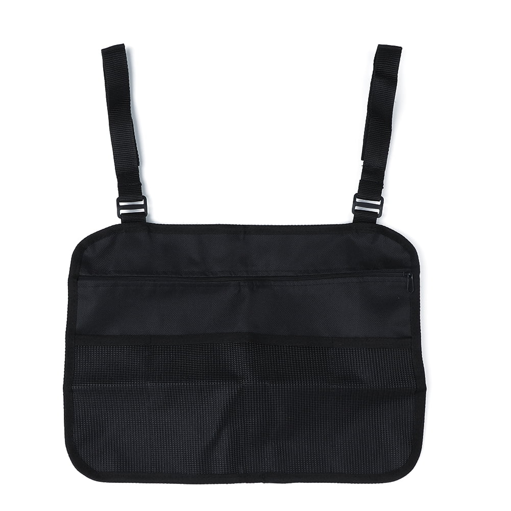 Tebru Multi-pockets Wheelchair Bag, Wheelchair Side Bag Multi-pockets Organization Accessory for Wheelchairs / Scooters, Wheelchair Organization