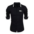 thumbnail image 2 of WREESH Men's Stretch Formal Shirt - Business Casual Button Down with Breathable Elbow-Length Sleeves, Office To Afterwork, 2 of 9