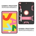 thumbnail image 6 of Allytech Shockproof Case for Apple iPad 10.2" 8th/7th Generation, iPad 10.2" Case, Heavy Duty Protection Shock-Absorption Bumper Anti-scratch Case Cover for Apple iPad 10.2" 2020/2019,Black/Rose, 6 of 6