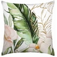 thumbnail image 1 of hometrends Coussin Décoratif à Feuilles Vertes, 1 of 4