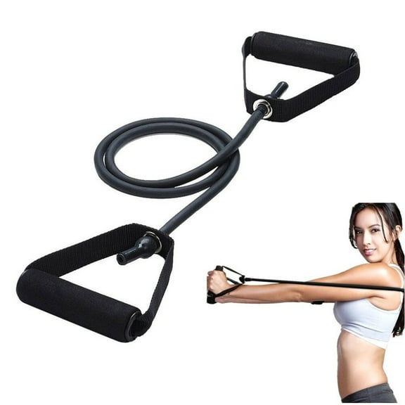 Raindrops  Exercise Tubes with Handles Bands Resistance for Fitness Black